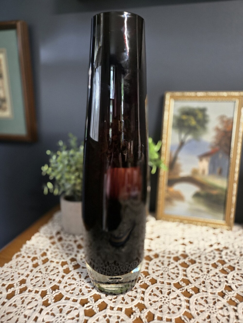 Mid-Century Scandinavian Art Glass Vase – Attributed to Åseda Sweden